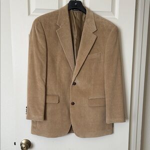 Classic Men's Corduroy Blazer in Tan